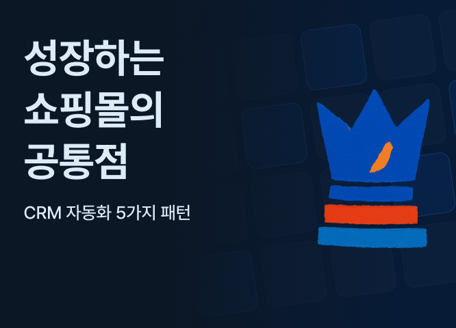 성장하는 쇼핑몰의 공통점 — CRM 자동화 5가지 패턴