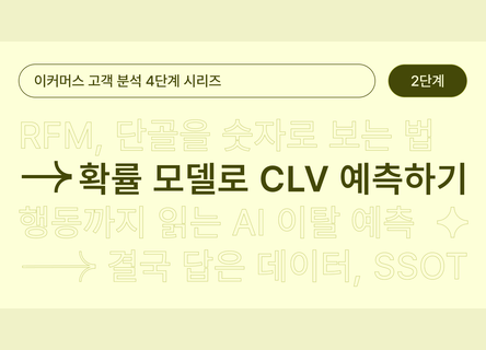 RFM 넘어 이탈확률·미래매출 예측법