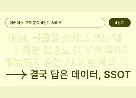 RFM, CLV, AI 모델 다 무용지물? 데이터 통합 먼저인 이유