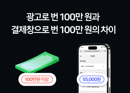 광고로 번 100만 원과 결제창으로 번 100만 원